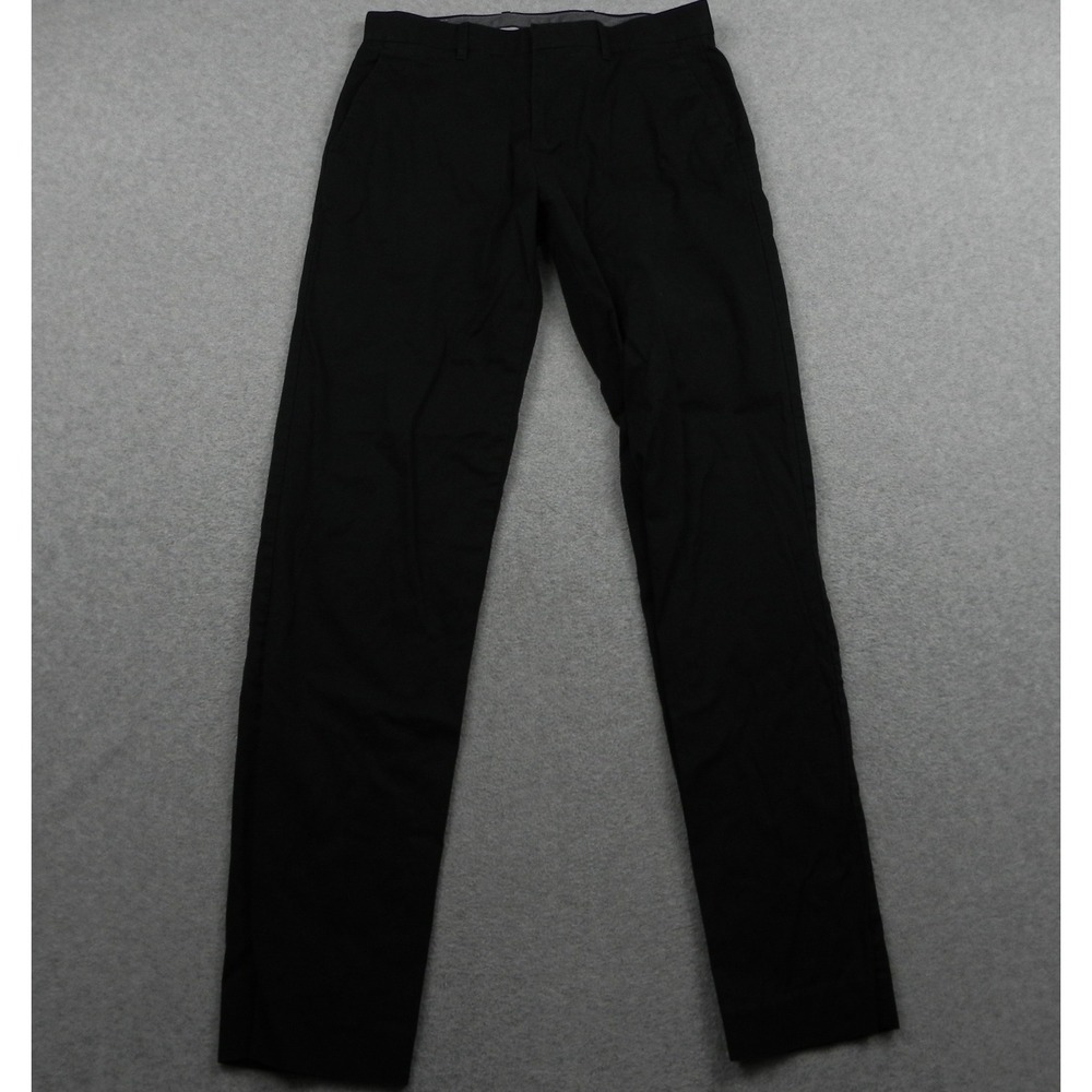 Murano Chino Pants Mens 30x34 Wardrobe Essentials Black Cotton Stretch Trousers